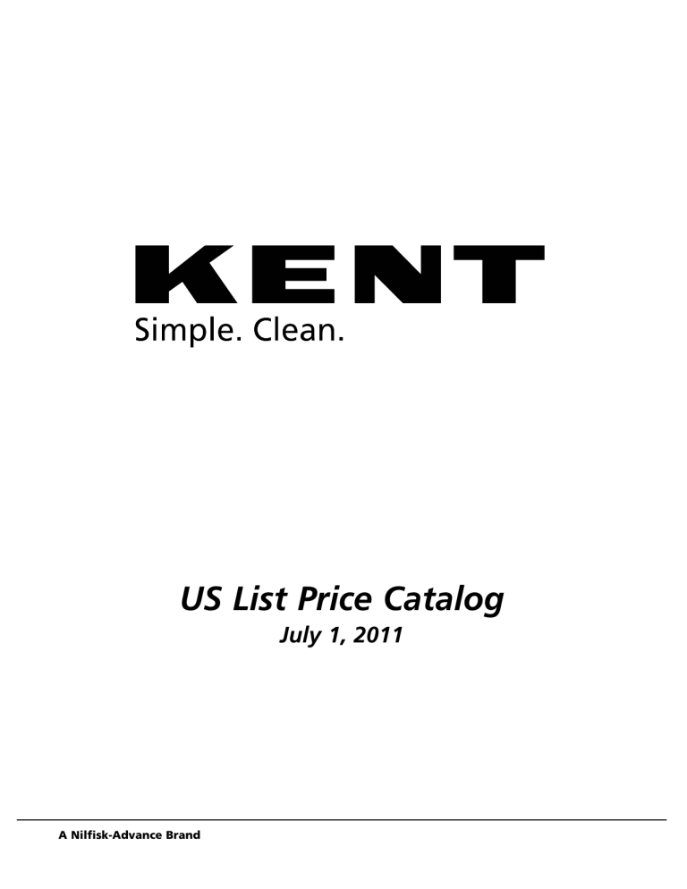 US List Price Catalog US List Price Catalog