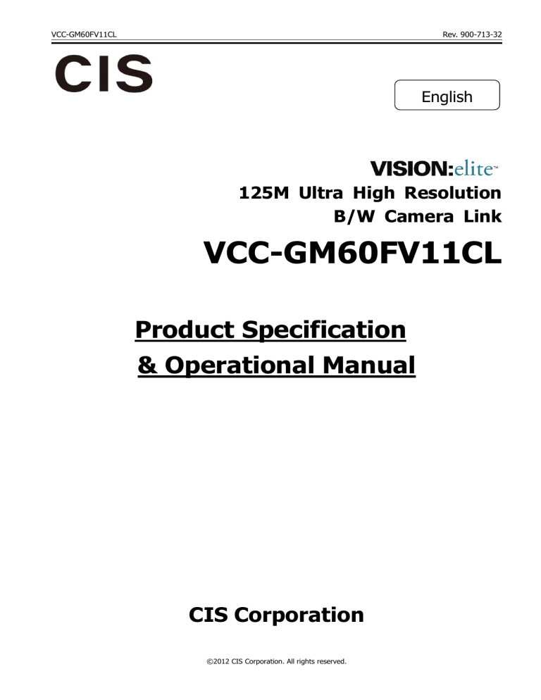 VCC-GM60FV11CL VCC-GM60FV11CL