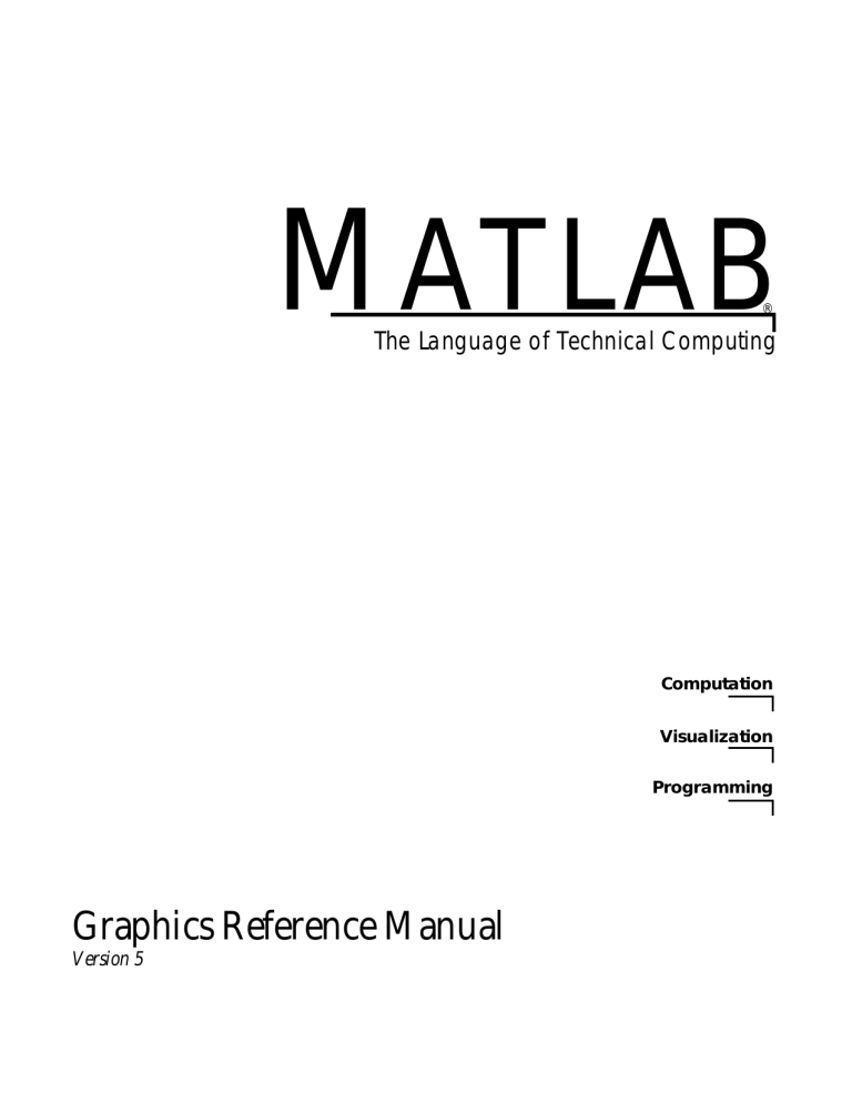 Graphics Reference Manual Graphics Reference Manual