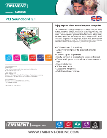 PCI Soundcard 5.1 PCI Soundcard 5.1