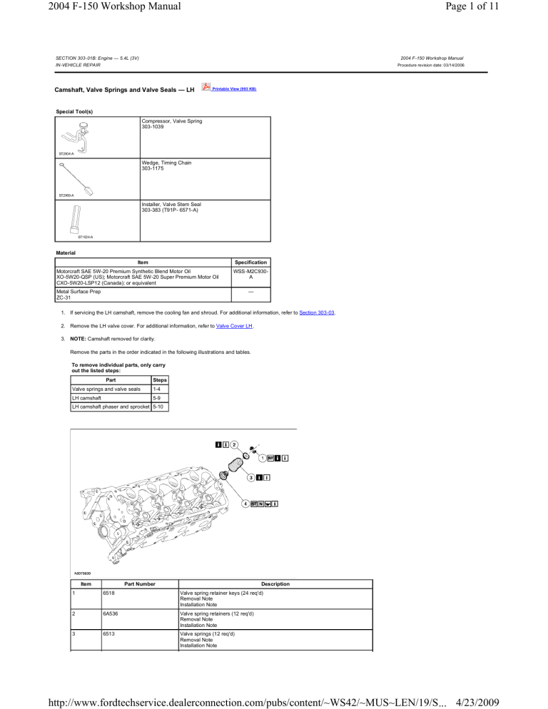Page 1 of 11 2004 F-150 Workshop Manual 4/23/2009 http://www Page 1 of 11 2004 F-150 Workshop Manual 4/23/2009 http://www