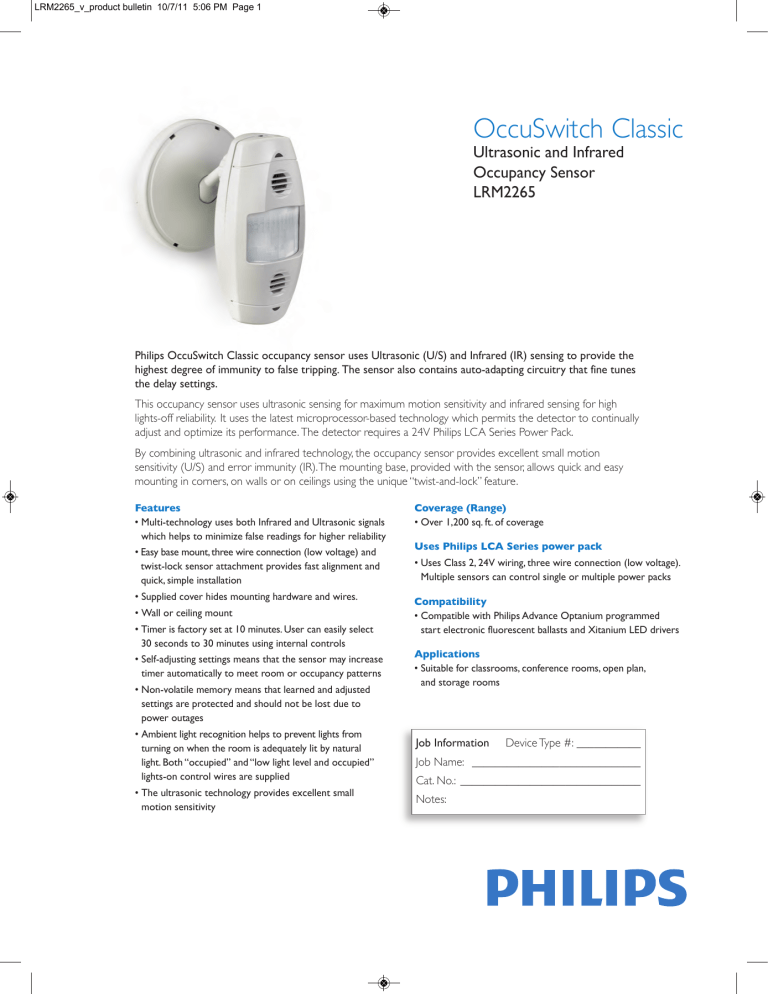 OccuSwitch Classic - Electric Supplies Online OccuSwitch Classic - Electric Supplies Online