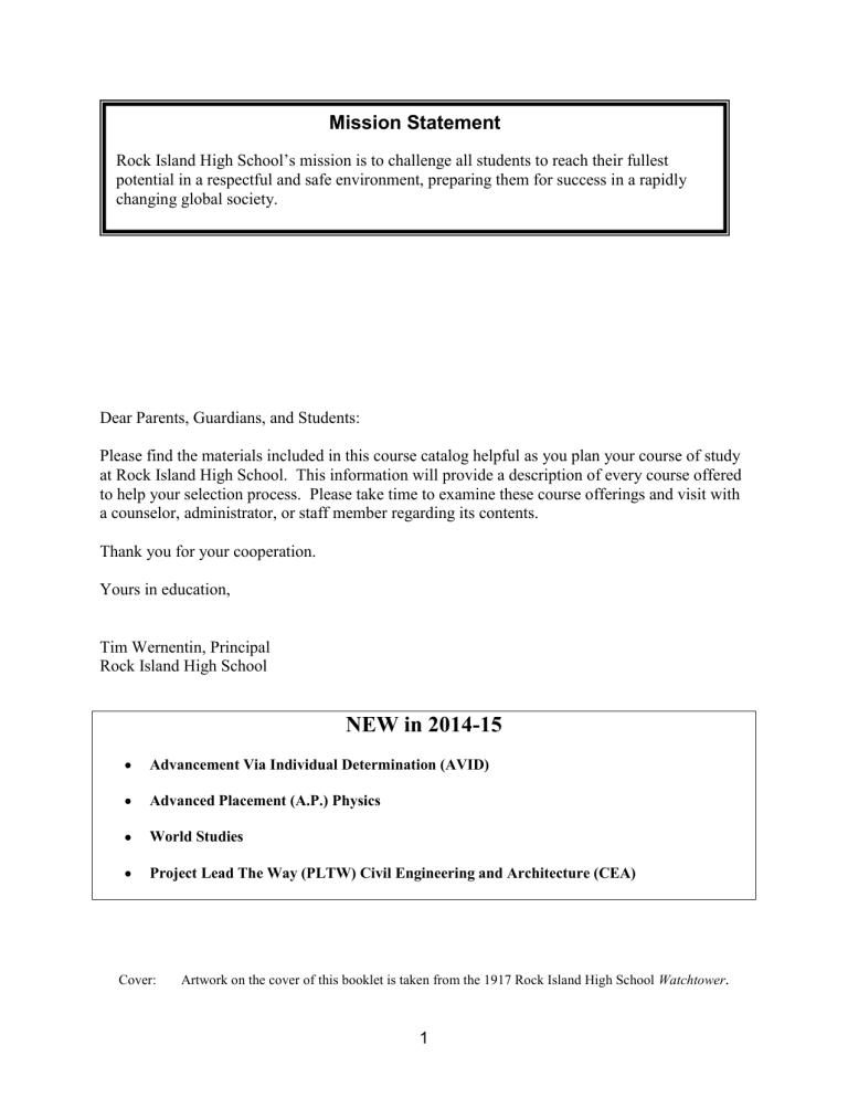 NEW in 2014-15 - Rock Island/Milan School District #41 NEW in 2014-15 - Rock Island/Milan School District #41