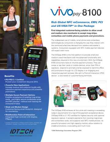 Rich Global NFC mCommerce, EMV, PCI and US VISA TIP* in One Rich Global NFC mCommerce, EMV, PCI and US VISA TIP* in One