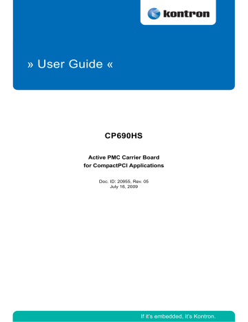 Kontron CP-RIO6-90 The Kontron provides dual PIM support User Manual | Manualzz Kontron CP-RIO6-90 The Kontron provides dual PIM support User Manual | Manualzz