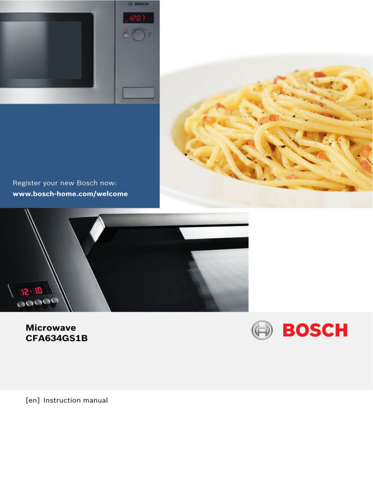 Bosch CFA634GS1B, 00311860 Instructions for use Bosch CFA634GS1B, 00311860 Instructions for use