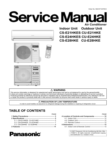 Panasonic Air Conditioner Panasonic Air Conditioner