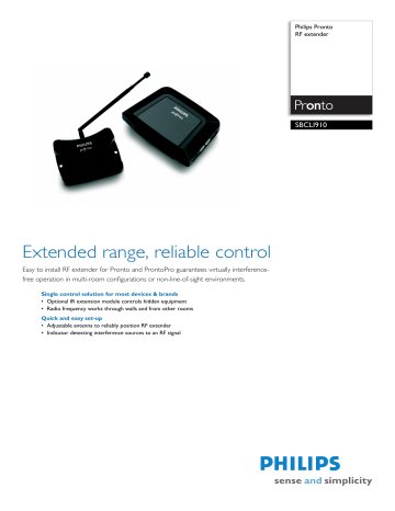 Philips SBCLI910/05 User manual Philips SBCLI910/05 User manual