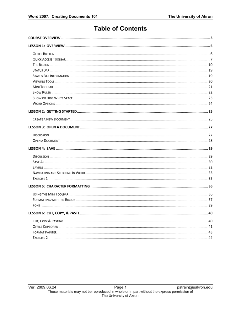 Lesson 12: Converting your Word 2007 Lesson 12: Converting your Word 2007