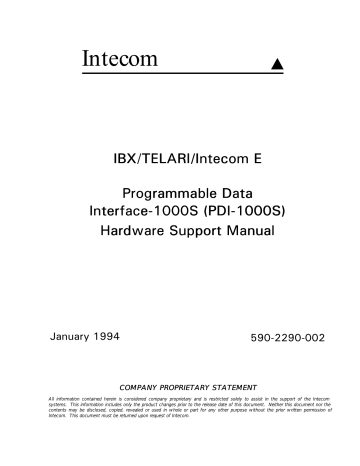 PDI-1000S - Mitel Edocs PDI-1000S - Mitel Edocs