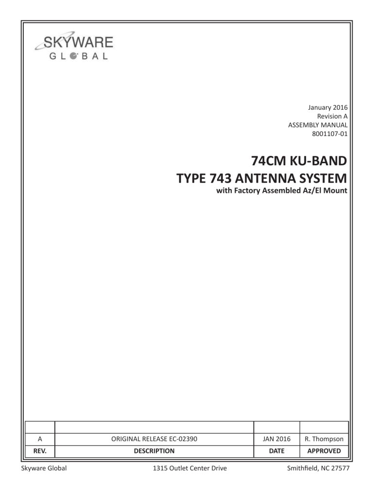 74cm ku-band type 743 antenna system 74cm ku-band type 743 antenna system