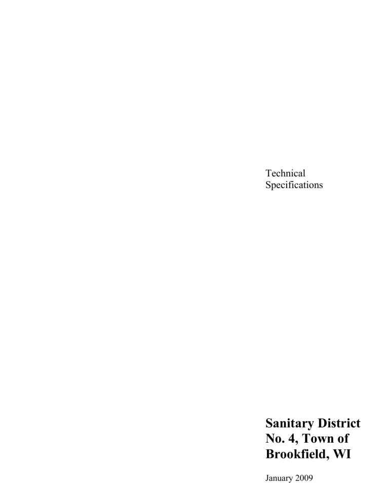 Contract and Specifications Contract and Specifications