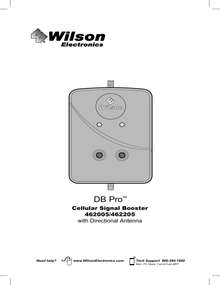 DB Pro - FCC ID DB Pro - FCC ID