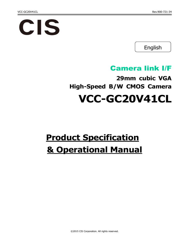 VCC-GC20V41CL VCC-GC20V41CL
