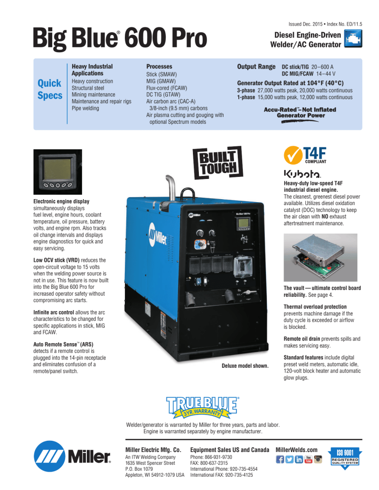 Big Blue® 600Pro Big Blue® 600Pro