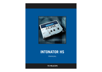 TC HELICON INTONATOR HS Owner's Manual | Manualzz TC HELICON INTONATOR HS Owner's Manual | Manualzz