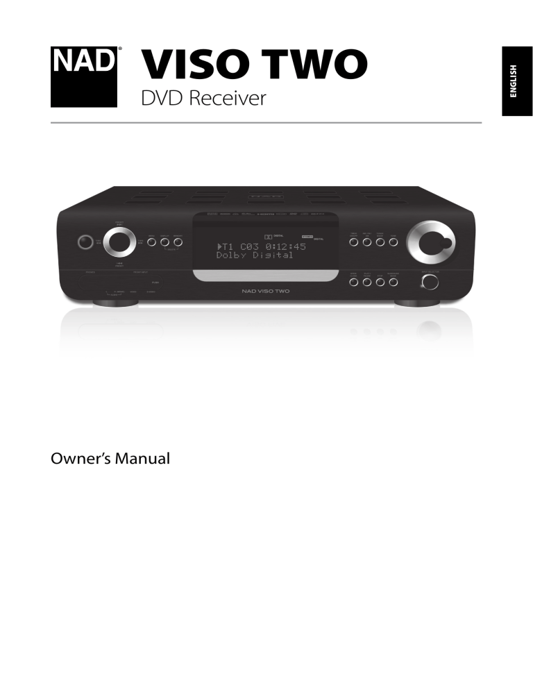 NAD VISO TWO Operating Instructions Manual NAD VISO TWO Operating Instructions Manual
