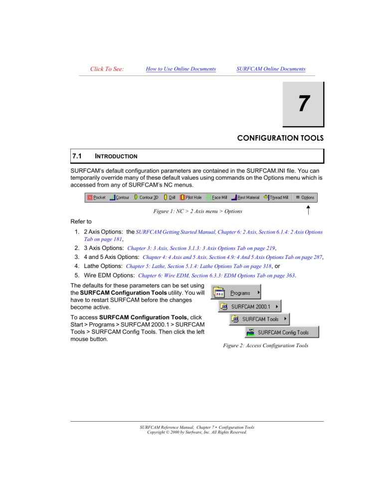 CONFIGURATION TOOLS CONFIGURATION TOOLS