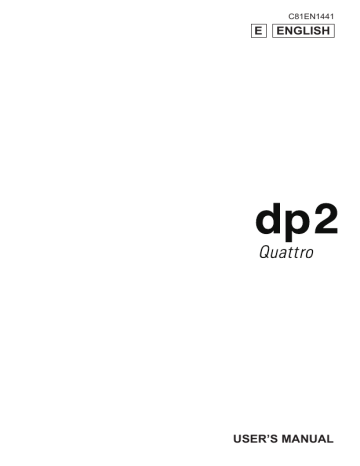 Sigma DP2 Quattro Owner Manual | Manualzz Sigma DP2 Quattro Owner Manual | Manualzz