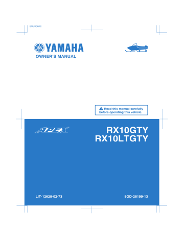 Yamaha Apex RX10LTGTY Owner's Manual | Manualzz Yamaha Apex RX10LTGTY Owner's Manual | Manualzz