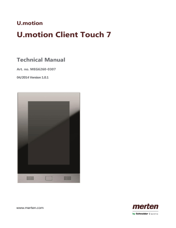 merten U.motion Client Touch 7 Technical Manual | Manualzz