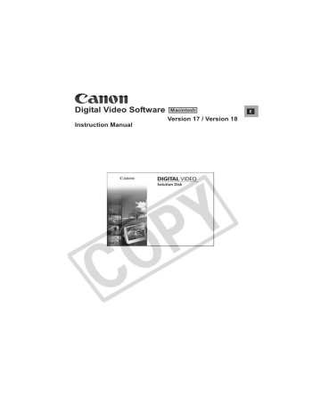 Canon Optura S1 Instruction manual Canon Optura S1 Instruction manual