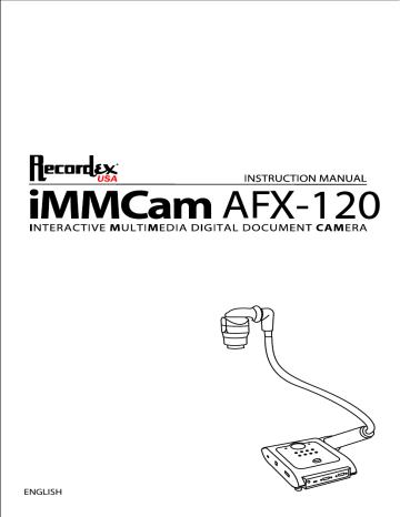 Recordex iMMCam AFX-120 Instruction manual | Manualzz