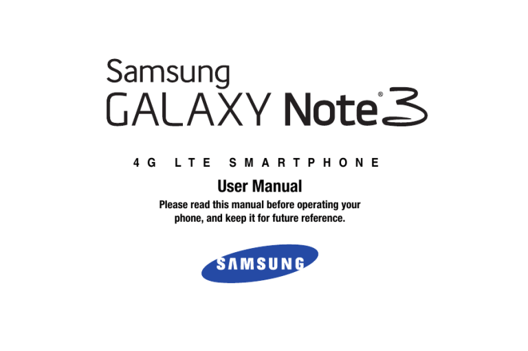 Galaxy Note 3 User Manual Galaxy Note 3 User Manual