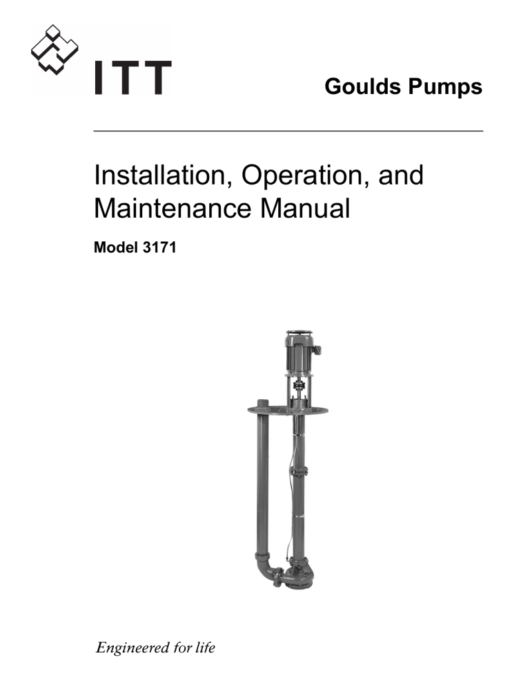 Installation, Operation, and Maintenance Manual Installation, Operation, and Maintenance Manual