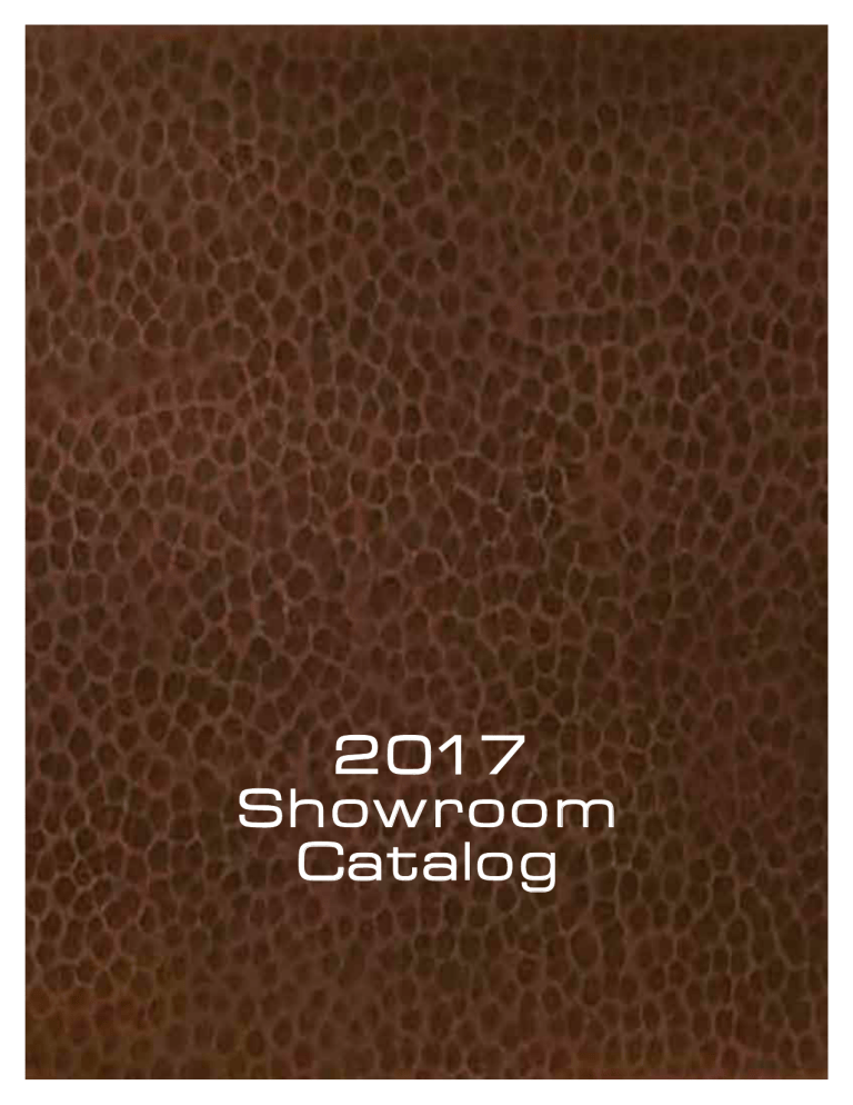 2 017 Showroom Catalog 2 017 Showroom Catalog