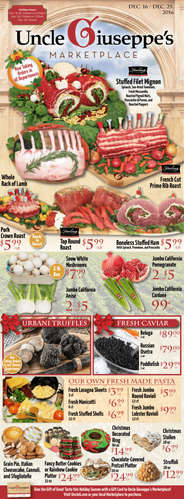 2 $5 2 $5 - Uncle Giuseppe`s Marketplace 2 $5 2 $5 - Uncle Giuseppe`s Marketplace