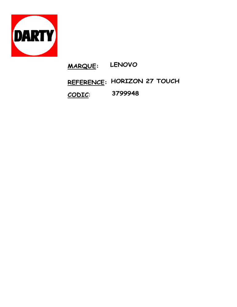 lenovo horizon 27 touch 3799948 lenovo horizon 27 touch 3799948