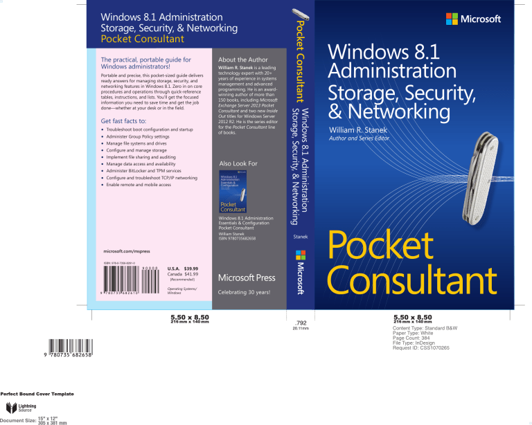 Windows 8.1 Administration Pocket Consultant Windows 8.1 Administration Pocket Consultant