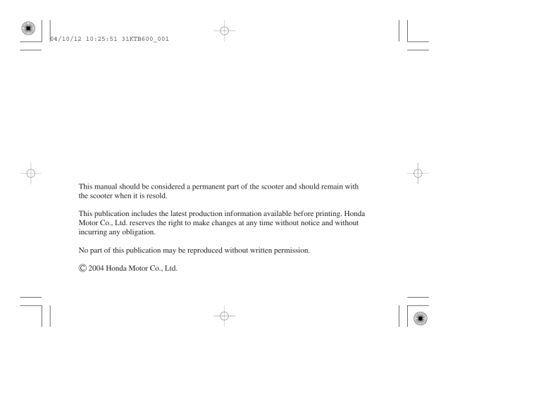No part of this publication may be reproduced without written No part of this publication may be reproduced without written