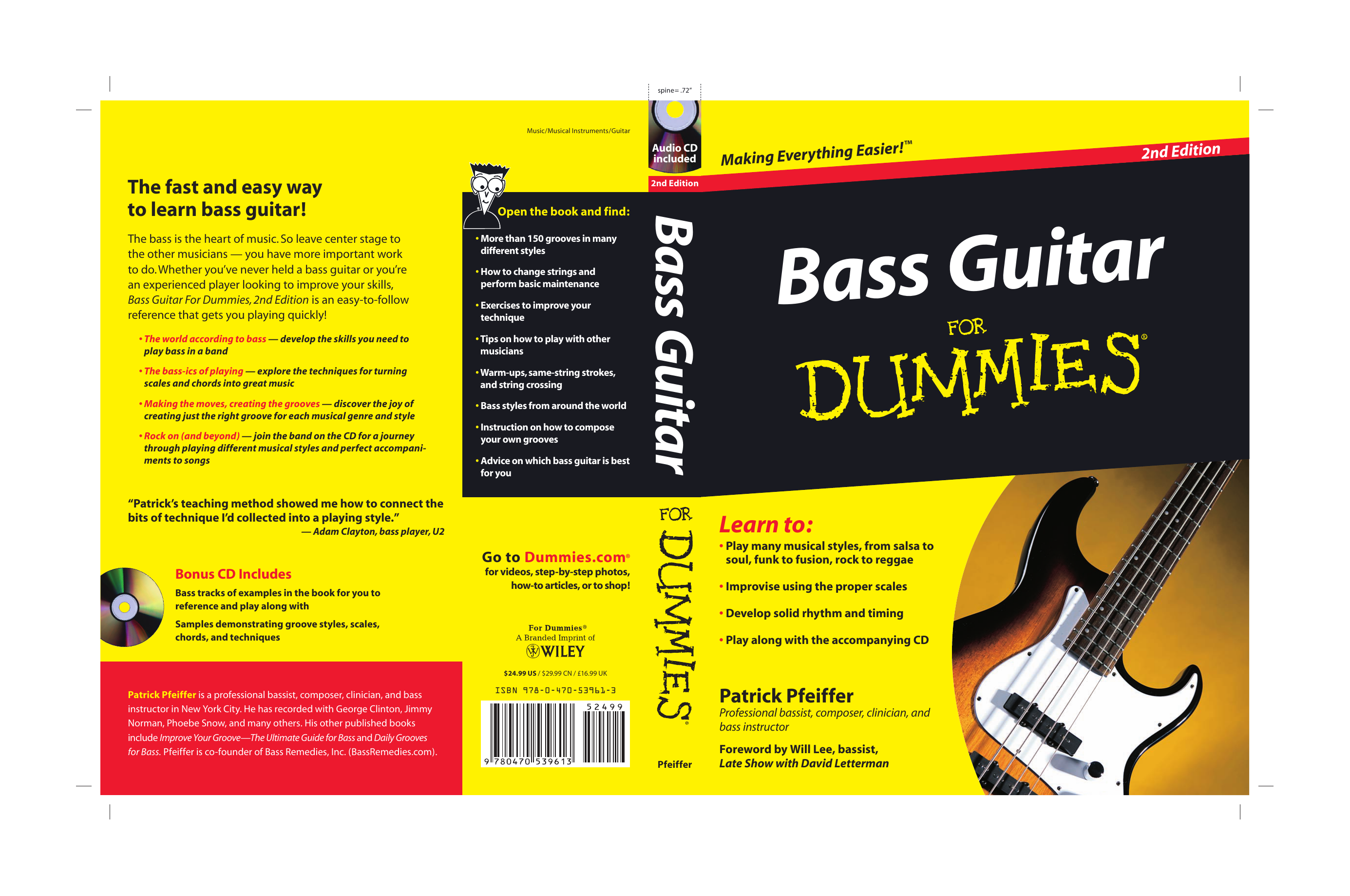 Bass Guitar For Dummies Cheat Sheet Dummies