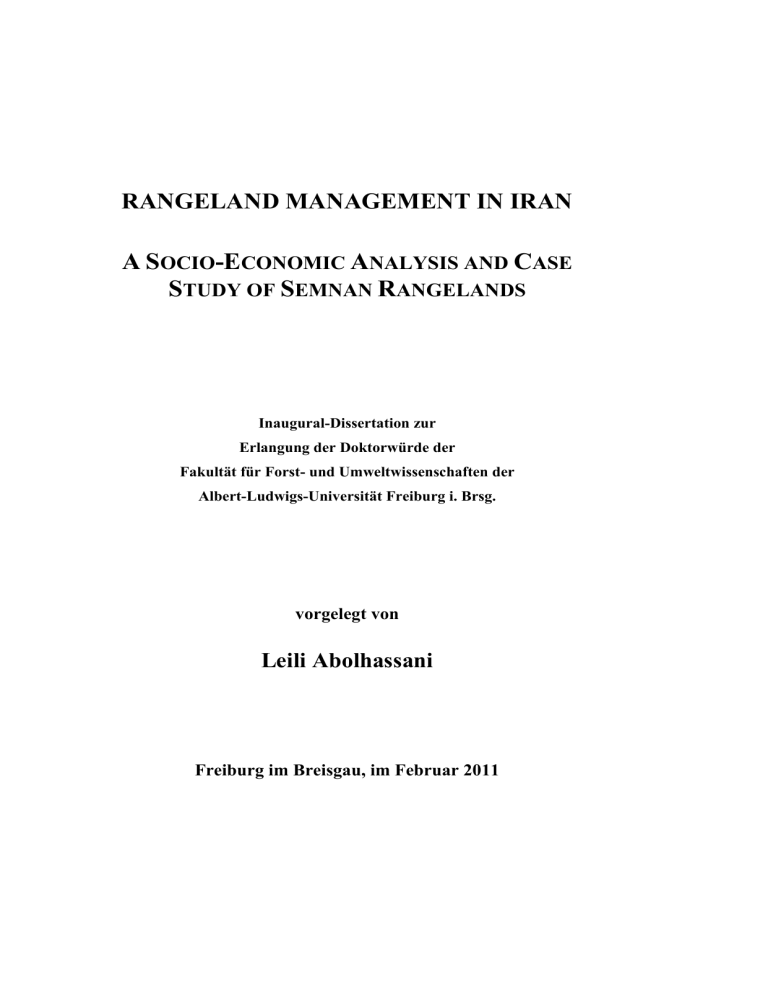 rangeland management in iran rangeland management in iran