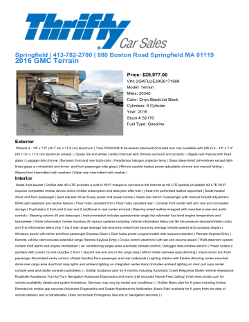 2016 GMC Terrain 2016 GMC Terrain