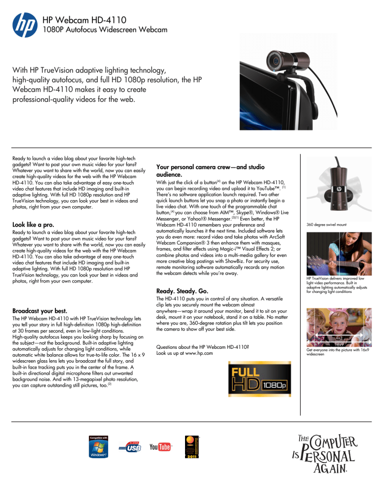 HP Pavilion Data Sheet HP Pavilion Data Sheet
