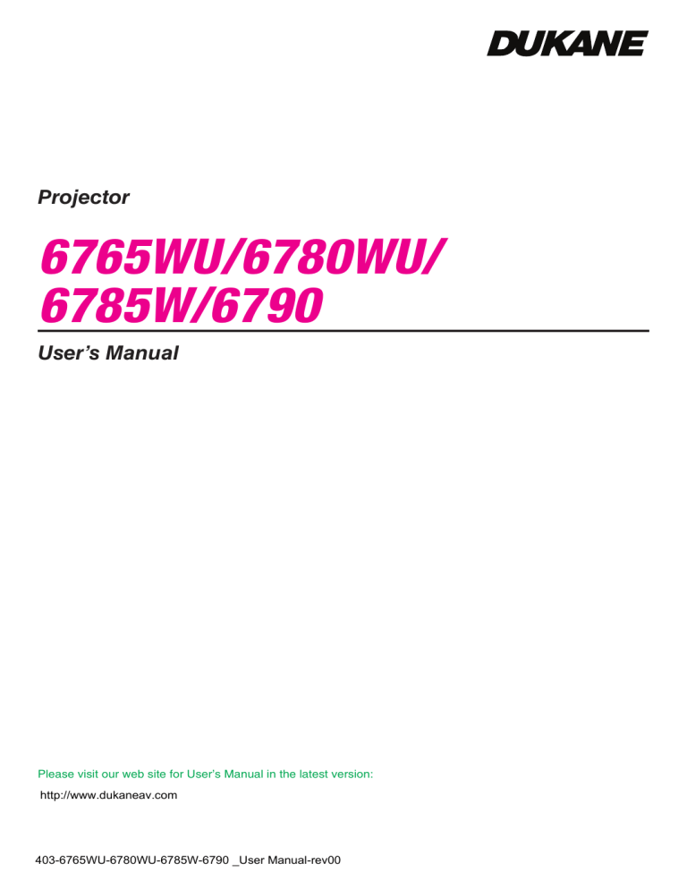 User Manual User Manual