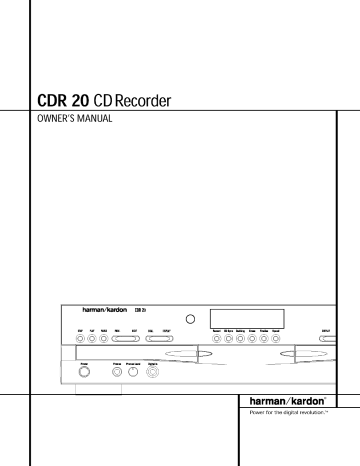 CDR20 CDRecorder | Manualzz CDR20 CDRecorder | Manualzz