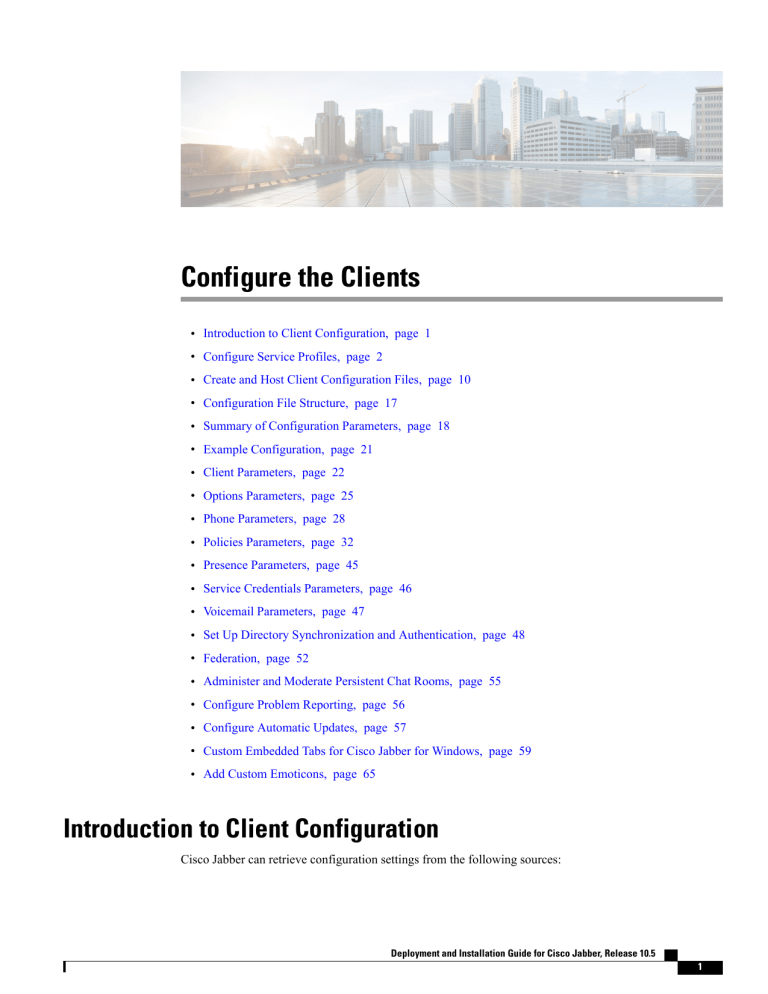 Configure the Clients Configure the Clients