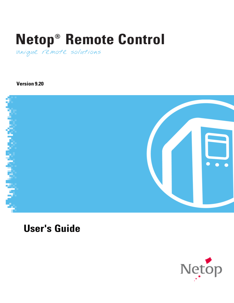 NetOp Remote Control NetOp Remote Control