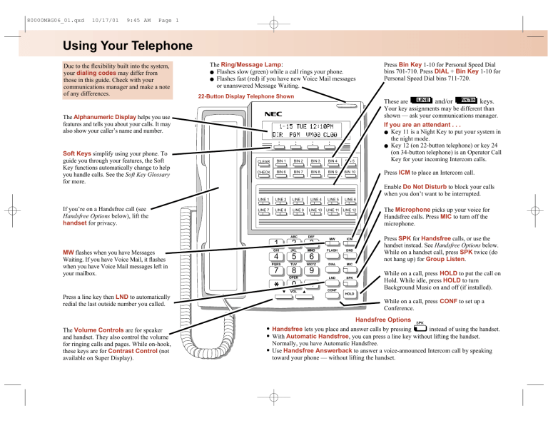 Using Your Telephone - Clear Telecommunications Using Your Telephone - Clear Telecommunications