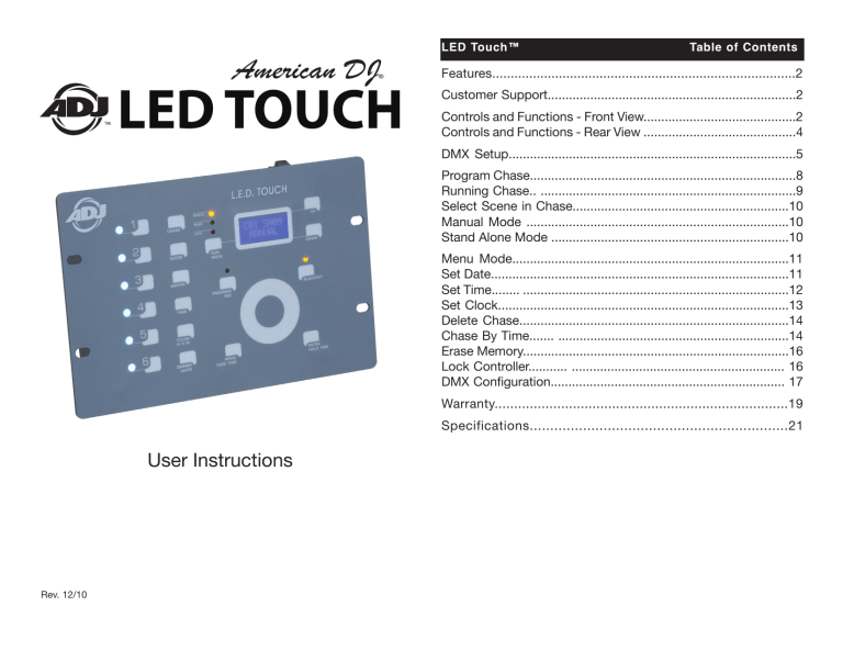 User Instructions - American Musical Supply User Instructions - American Musical Supply