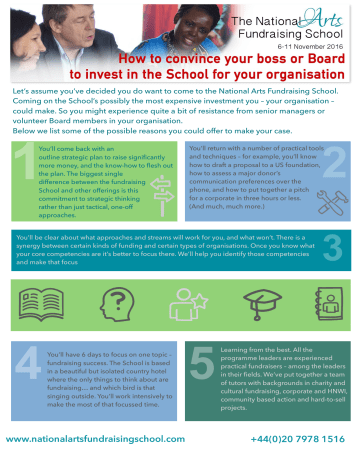 NAFS-convince your boss - The National Arts Fundraising School NAFS-convince your boss - The National Arts Fundraising School