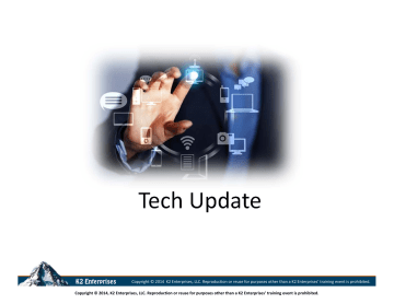 Tech Update Tech Update