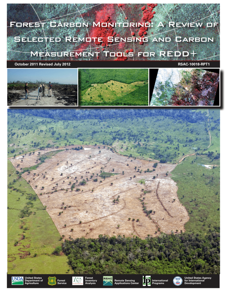 FOREST CARBON MONiTORiNG: A REviEw OF SELECTED FOREST CARBON MONiTORiNG: A REviEw OF SELECTED