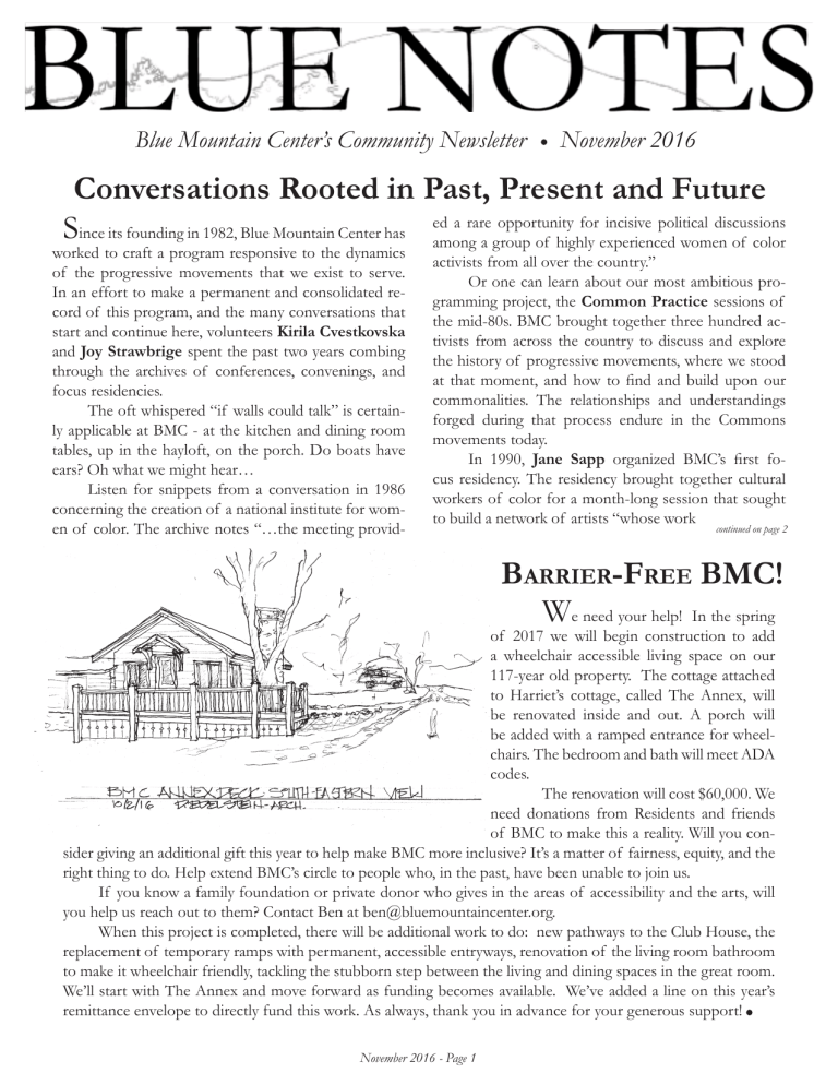 Conversations Rooted in Past, Present and Future Conversations Rooted in Past, Present and Future