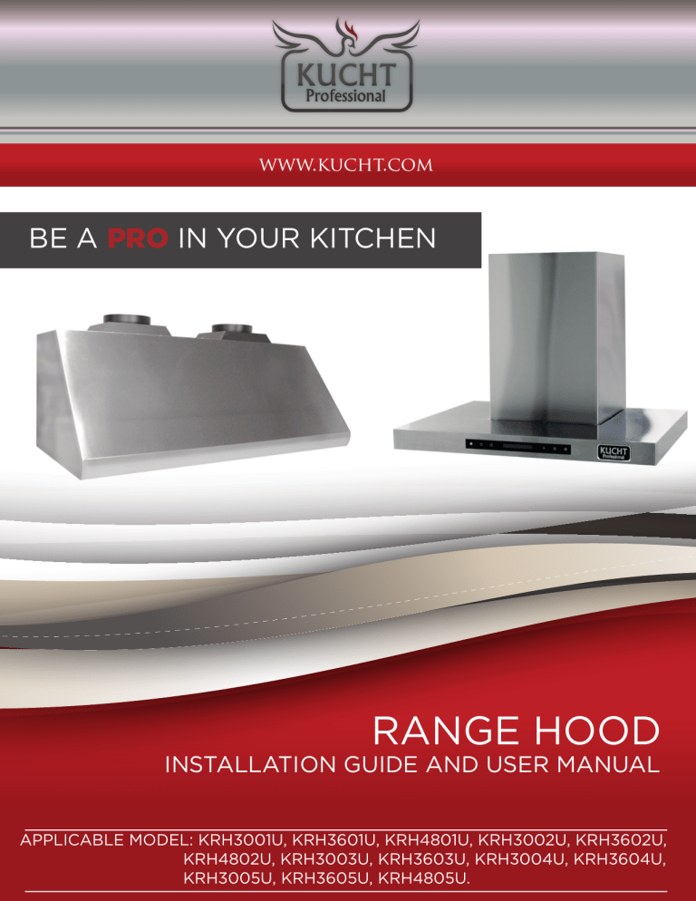 Kucht KRH3005U, KRH3605U, KRH4805U, KRH3001U User manual Kucht KRH3005U, KRH3605U, KRH4805U, KRH3001U User manual