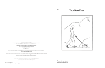 Your New Knee - Capital Health Your New Knee - Capital Health